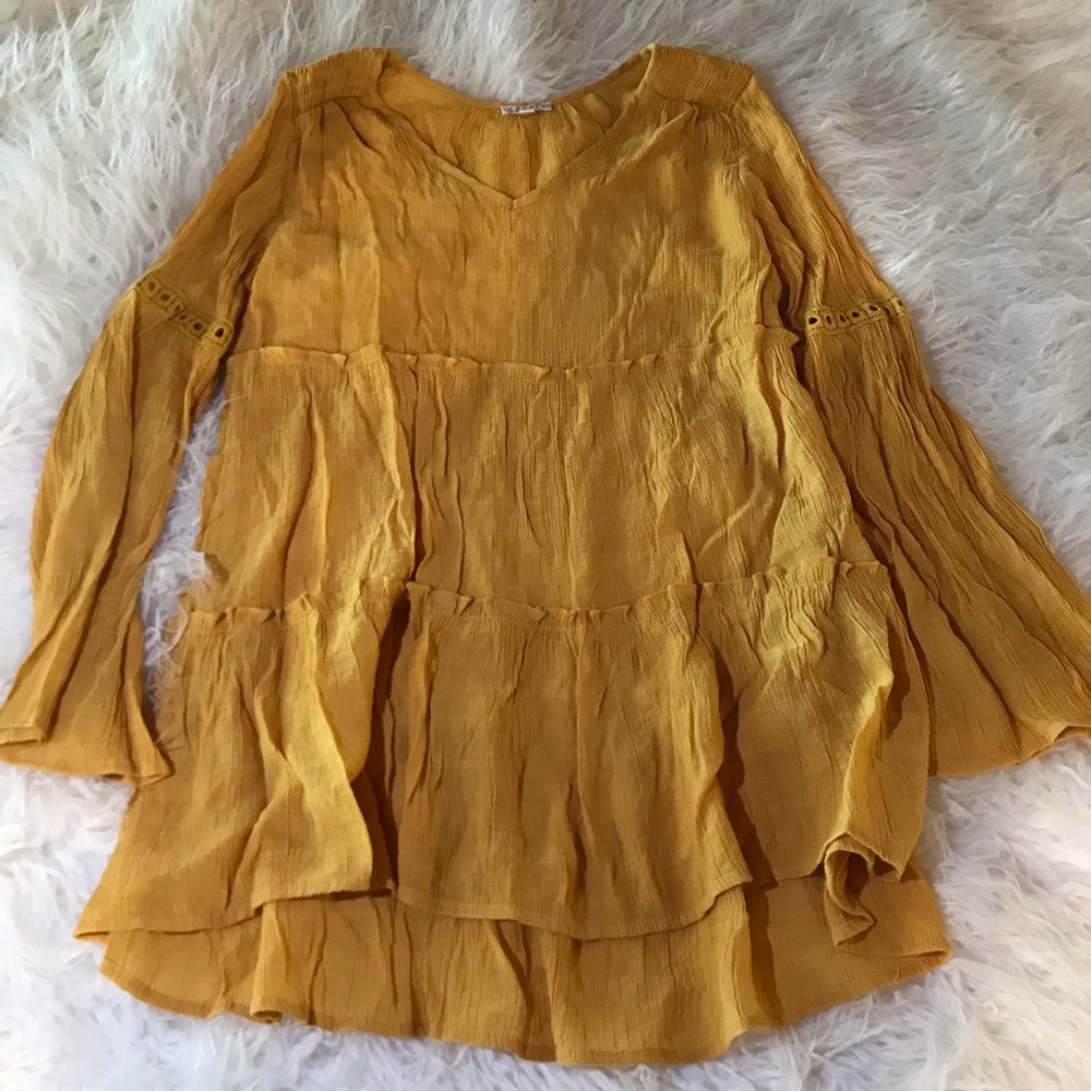 Spense yellow blouse size small